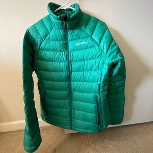 Eddie Bauer First Ascent Puffy Stormdown 800 Jacket Women Size M